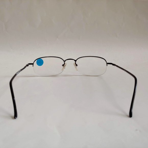 NWT Vintage 90's Rectangle Metal Semi-Rimless Reading Glasses +1.50 (S.Black) - Picture 3 of 4